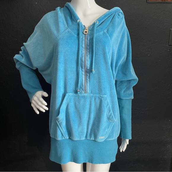 Marc Jacobs Velour Hoodie Top - Picture 1 of 15